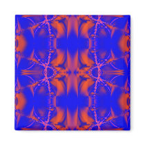 bright blue red magnets by DonnaGraysonAbstract bright blue red magnets