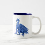 Bright Blue Sitting Dragon Coffee Mug