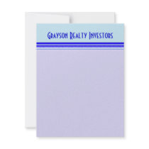 Bright blue stripe on pastel professional business