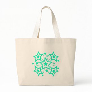 Bright Blue Super Stars! bag