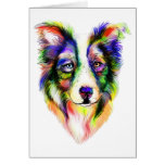 Bright Border Collie Card
