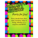 Bright Bubbles Birthday! Flyers