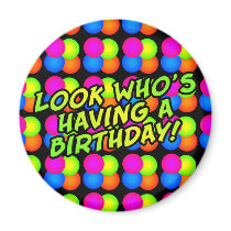 Bright Bubbles Birthday! magnets