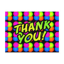 Bright Bubbles Birthday Thank you! Postcards postcards