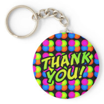 Bright Bubbles Thank You! Keychain