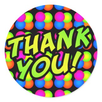 Bright Bubbles Thank You! sticker