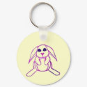 Bright BUNNY keychains by Kaitesartcentral Bright BUNNY keychains