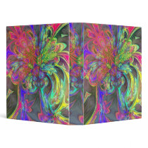 Bright Burst of Color – Salmon & Indigo Deva Vinyl Binder