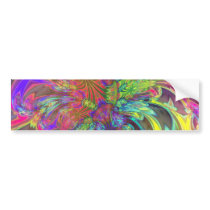 Bright Burst of Color – Salmon & Indigo Deva Bumper Stickers