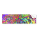 Bright Burst of Color – Salmon &amp; Indigo Deva Bumper Stickers
