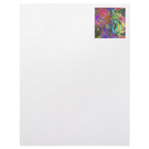 Bright Burst of Color – Salmon & Indigo Deva Custom Letterhead
