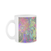 Bright Burst of Color – Salmon & Indigo Deva Coffee Mugs