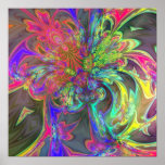 Bright Burst of Color – Salmon & Indigo Deva Print