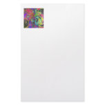 Bright Burst of Color – Salmon &amp; Indigo Deva Customized Stationery