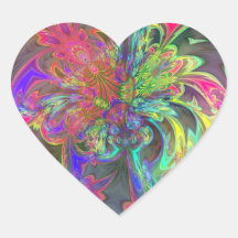 Bright Burst of Color – Salmon & Indigo Deva Stickers
