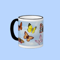 Bright Butterflies mugs