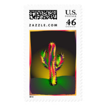 Bright Cactus postage by Lidusik Bright Cactus postage