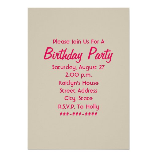 Bright Candy & Sweets Birthday Party Invitation