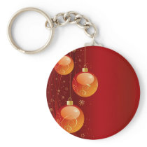 Bright Christmas ornaments keychains
