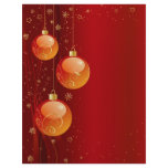 Bright Christmas ornaments Letterhead Design