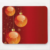 Bright Christmas ornaments mousepads