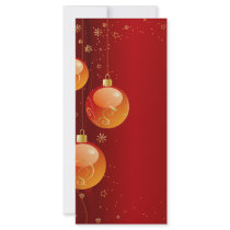 Bright Christmas ornaments Full Color Rack Card