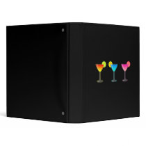 Bright Cocktail Trio 3 Ring Binder