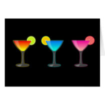 Bright Cocktail Trio Greeting Card