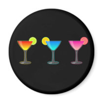 Bright Cocktail Trio Magnets