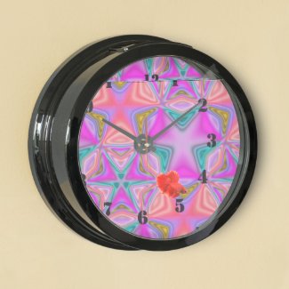 Bright colored pattern aquavista clocks