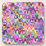 Bright Colorful Abstract Art Coasters