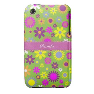 Bright Colorful Floral iPhone 3 Case