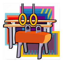 Bright Colorful Gymnastics Poster posters by pacificsportsgifts Bright Colorful Gymnastics Poster posters