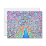 Bright Colorful *Peacock* Spirit Design Custom Invites