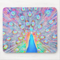 Bright Colorful *Peacock* Spirit Design Mousepads