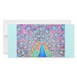 Bright Colorful *Peacock* Spirit Design Photo Card