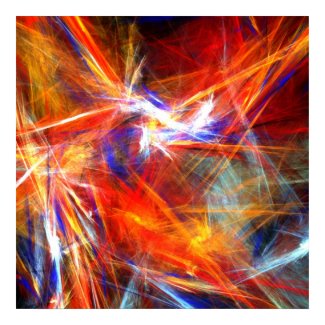 Bright colorful strokes - Poster print
