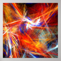 Bright colorful strokes - Poster