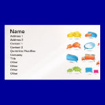 Bright Colorful Text Baloons.ai business cards