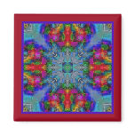 Bright Colorful Tile Magnet magnets