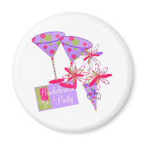 Bright Colors Bachelorette Party magnets