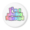 Bright Colors History Teacher magnets