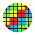 Bright Coloured Optical Illusion Magnet