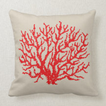 Bright Coral Pillow