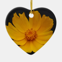 Bright Coreopsis flower Christmas Ornament