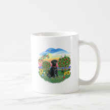Bright Country - Black Labrador Coffee Mugs