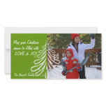 Bright Cristmas Tree Customized Photo Card
