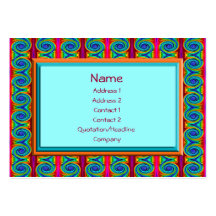 bright curls abstract business card