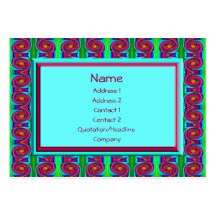 bright curls abstract business card template