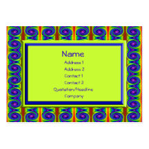 bright curls abstract business card template